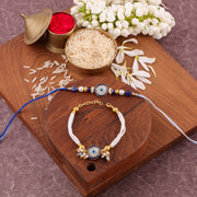 Thumbnail for Blue Charm Bhaiya Bhabhi Rakhi Set