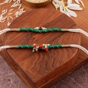 Thumbnail for Devine Rudraksha Bhai Bhabhi Rakhi Set zoom
