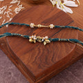 Hanuman Braided Charm Bhaiya Bhabhi Rakhi Set zoom