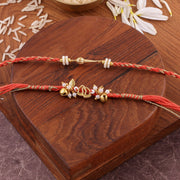 Thumbnail for Hanuman Braided Charm Bhaiya Bhabhi Rakhi Set zoom