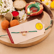 Thumbnail for Green Beaded Charm Rakhi - Green
