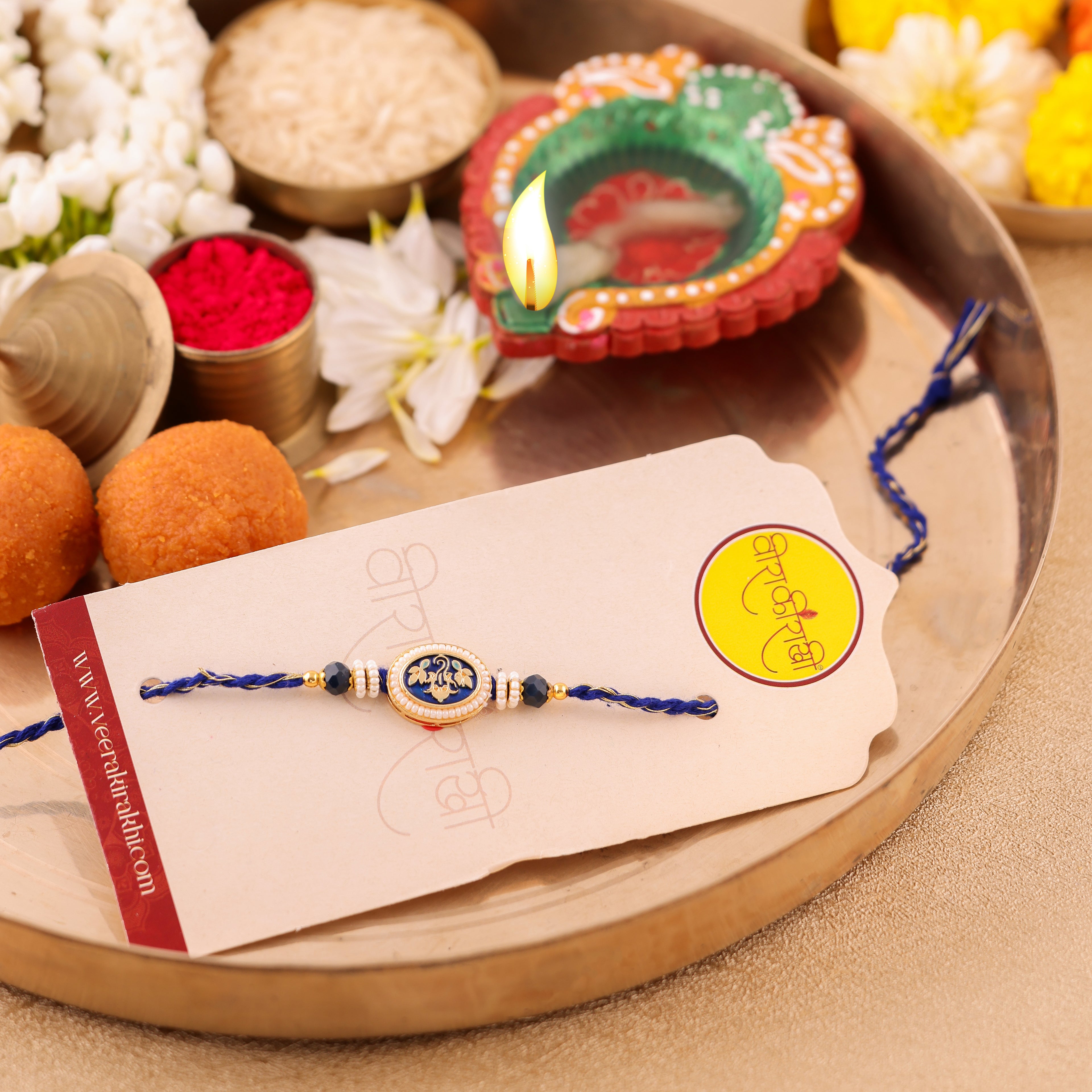 Blue Evil Eye Rakhi - Blue