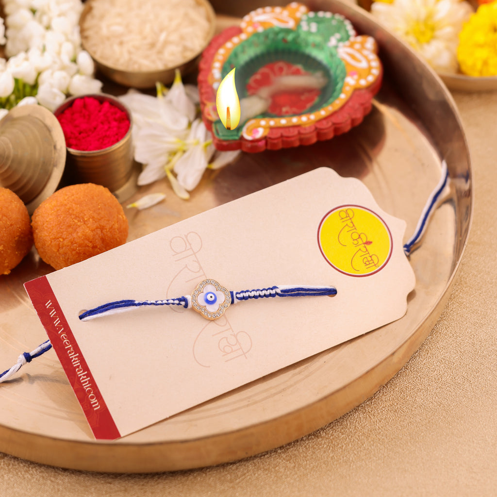 Blue Evil Eye Rakhi - Blue