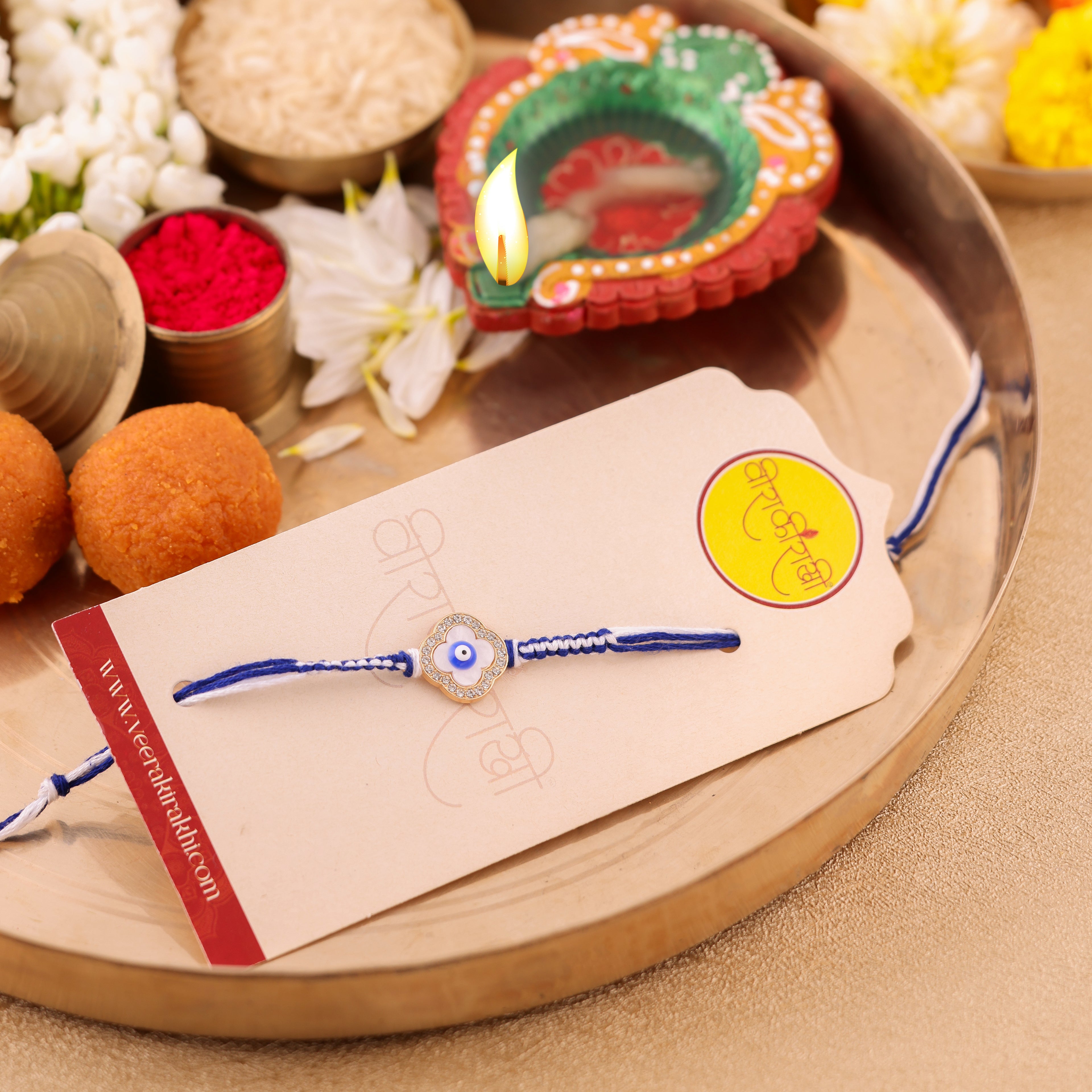 Blue Evil Eye Rakhi - Blue