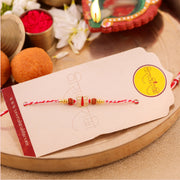 Thumbnail for Shiva Rudraksha Beaded Charm Rakhi zoom