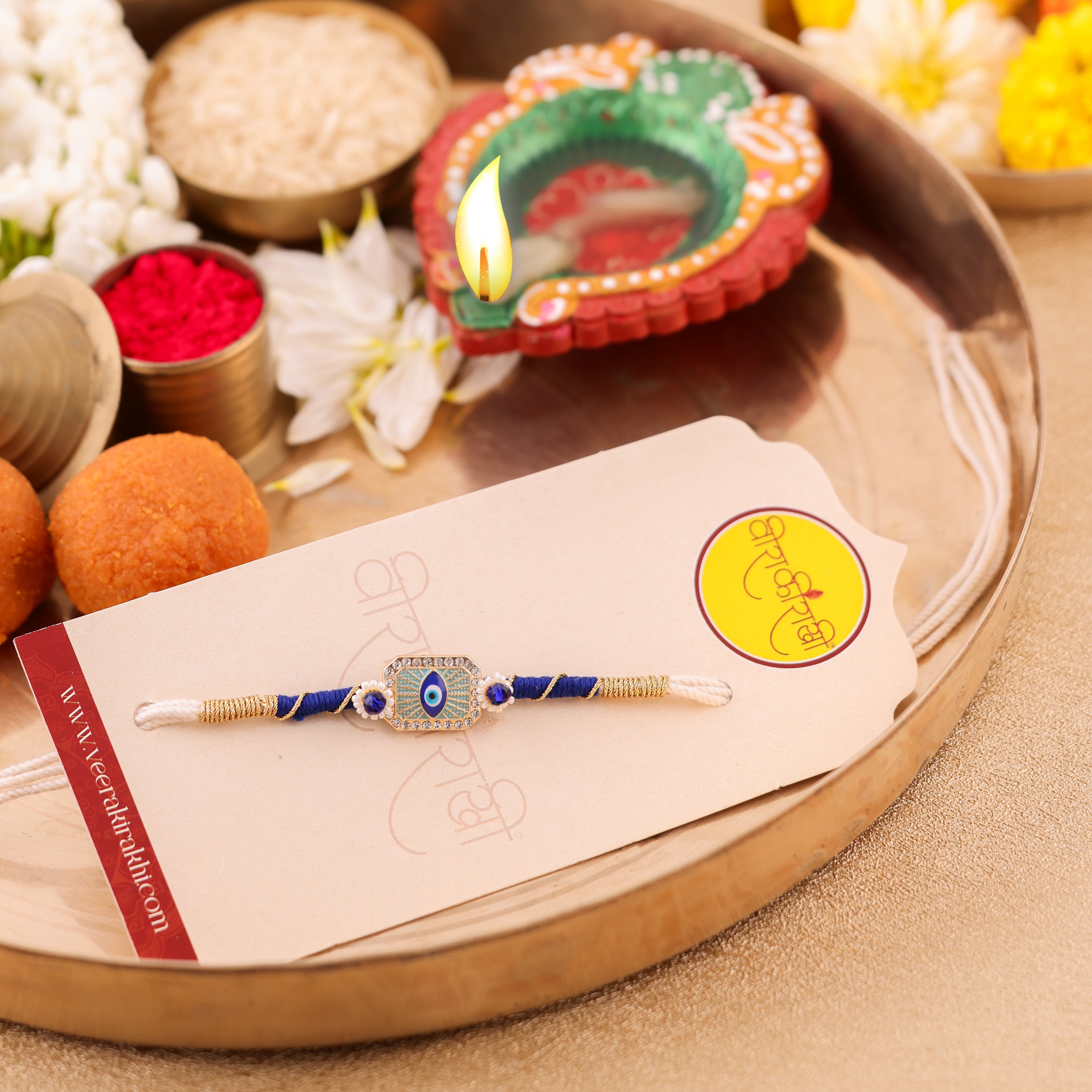 Blue Evil Eye Rakhi - Blue