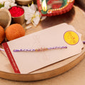 Purple Beaded Rakhi zoom