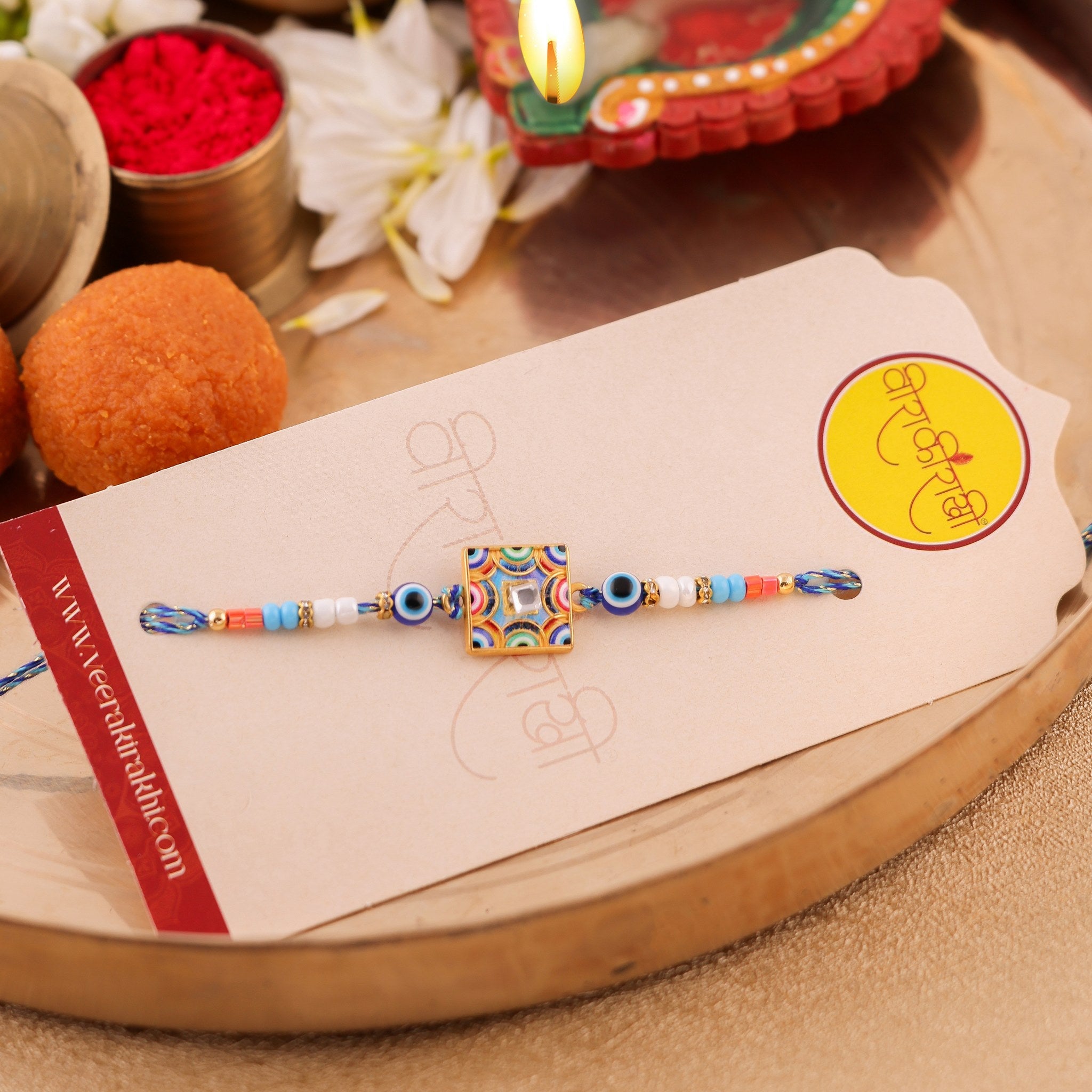 Evil Eye Charm Rakhi zoom