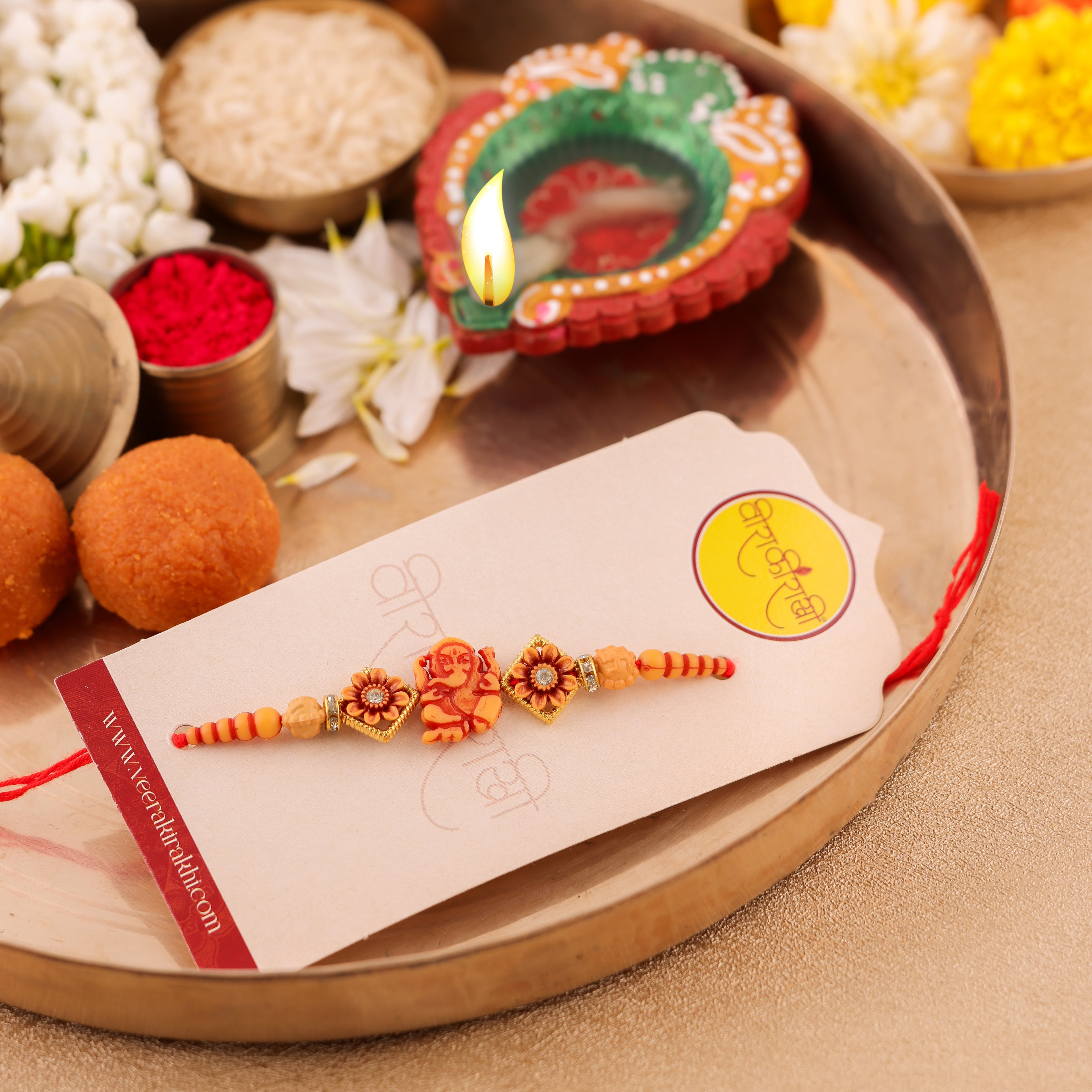 Beaded Charm Rakhi