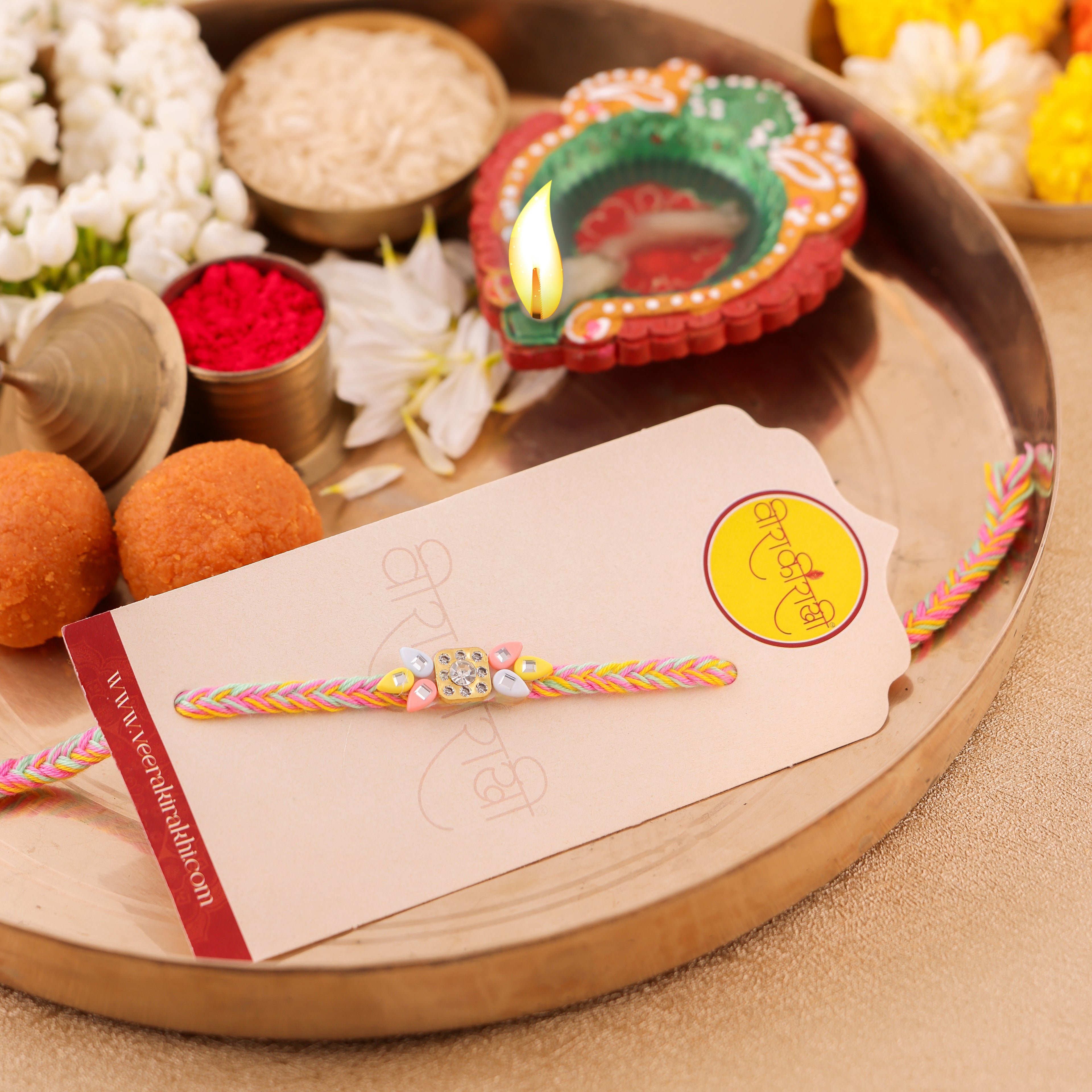 Beaded Charm Rakhi