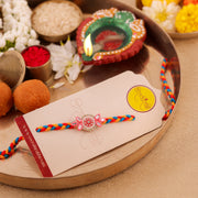 Thumbnail for Purple Dharmachakra Charm Rakhi - Purple