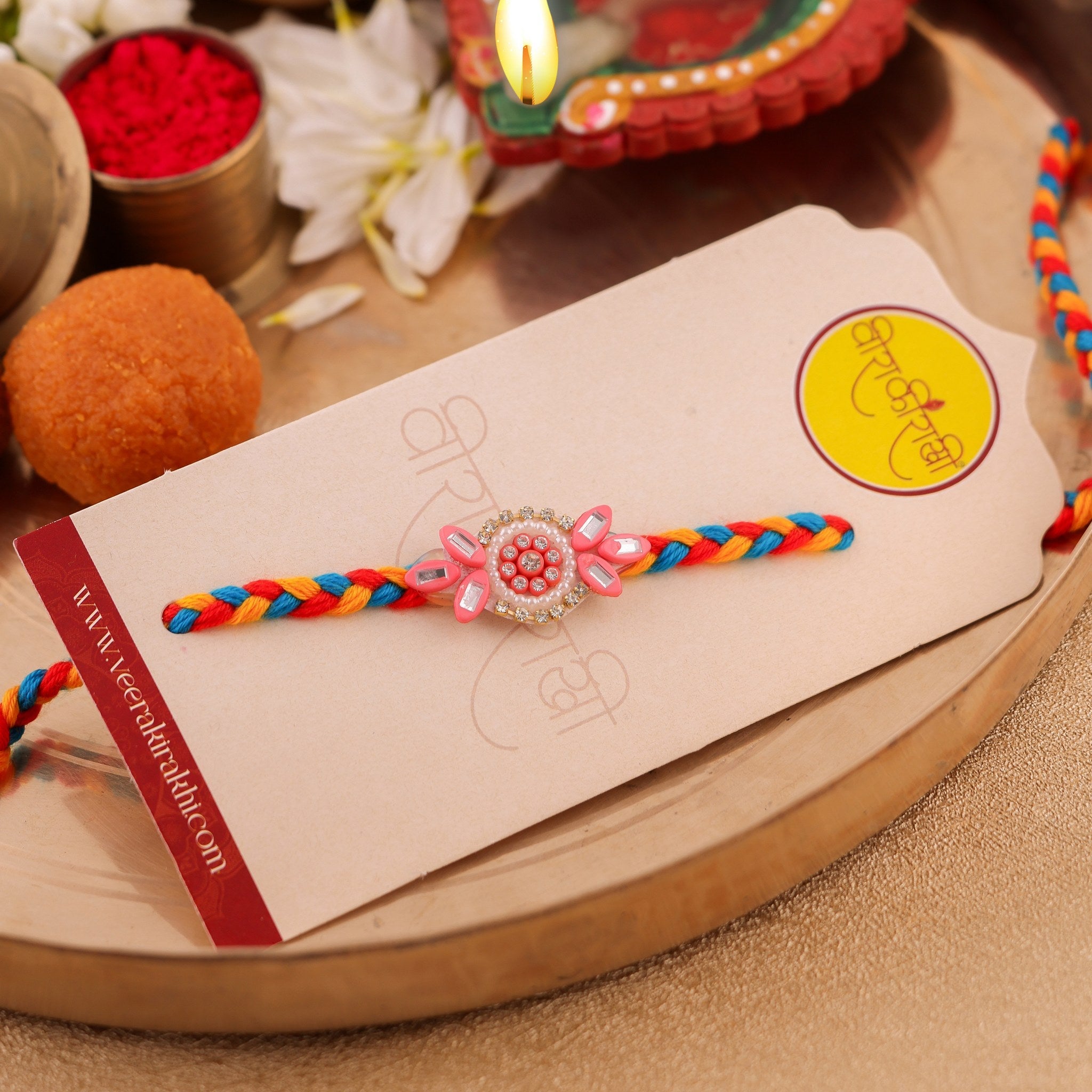 Dharmachakra Charm Rakhi zoom
