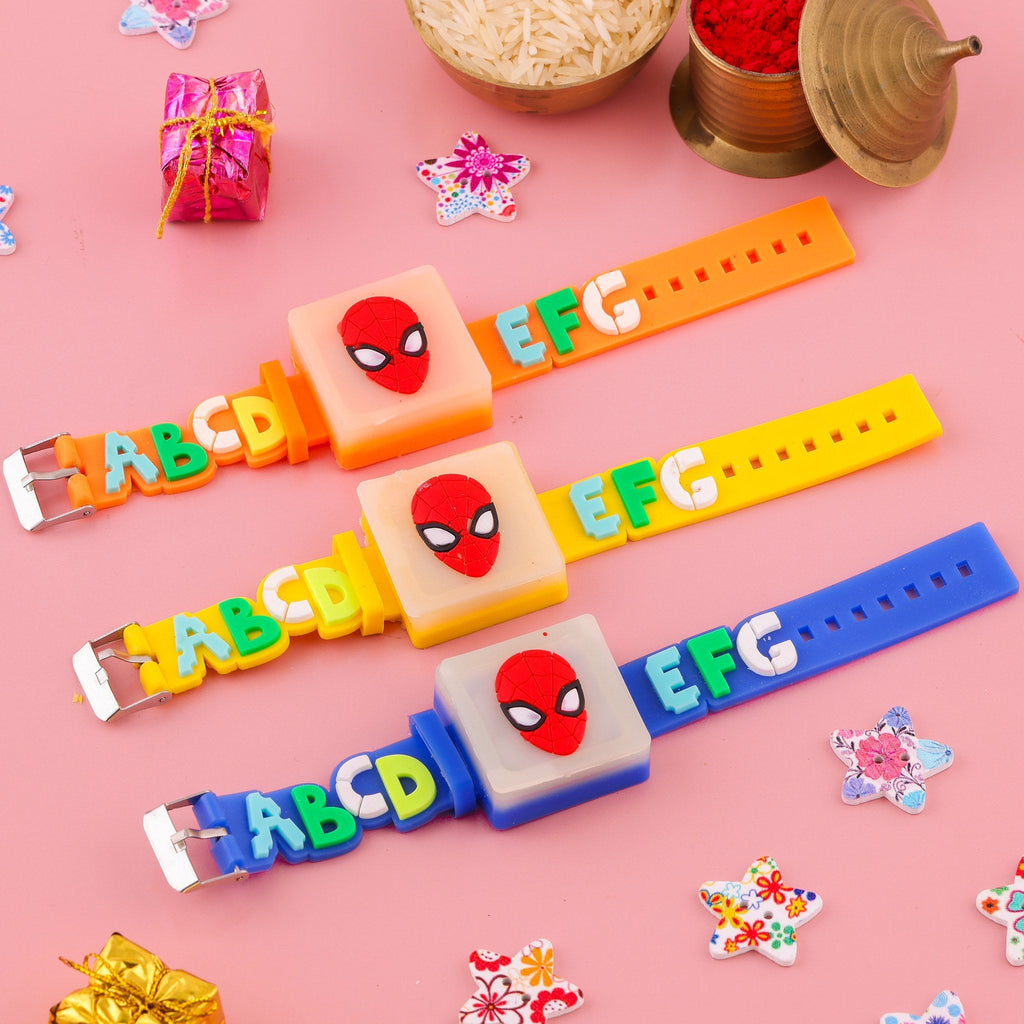 Spider-Man and Alphabet Band Rakhi zoom