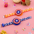 Captain America Shield Band Rakhi zoom