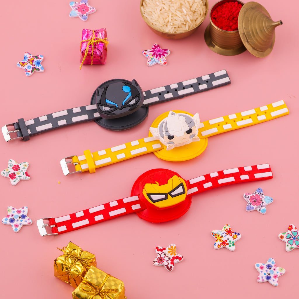 Superhero Mask Band Rakhi Set