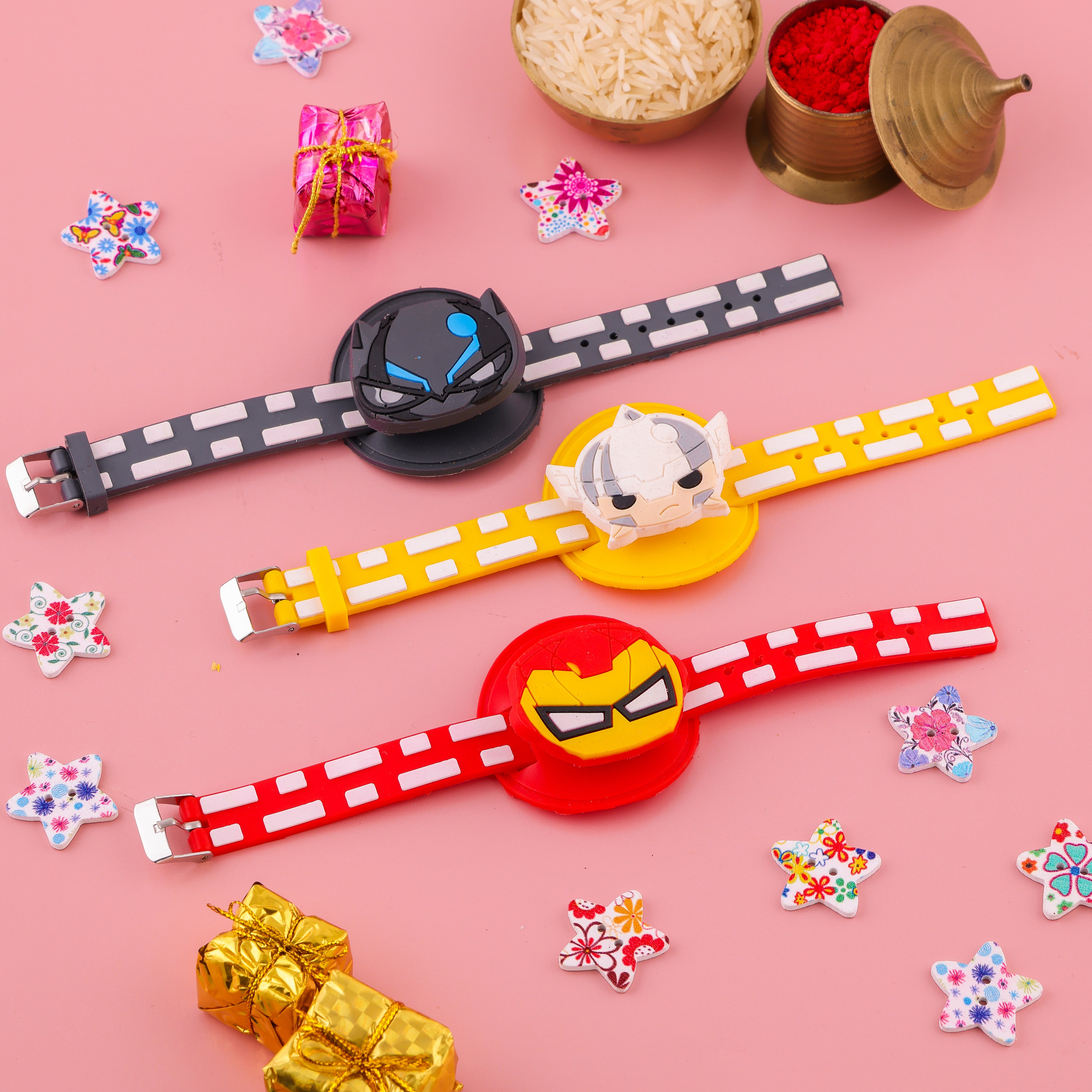 Superhero Mask Band Rakhi Set