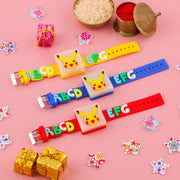 Thumbnail for Pikachu & Alphabet Band Rakhi Set