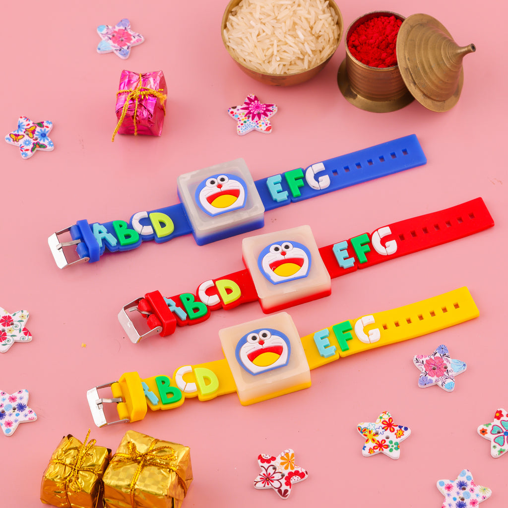 Doraemon Band Rakhi Set
