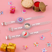 Thumbnail for Bro Smart Captain America Band Rakhi Set