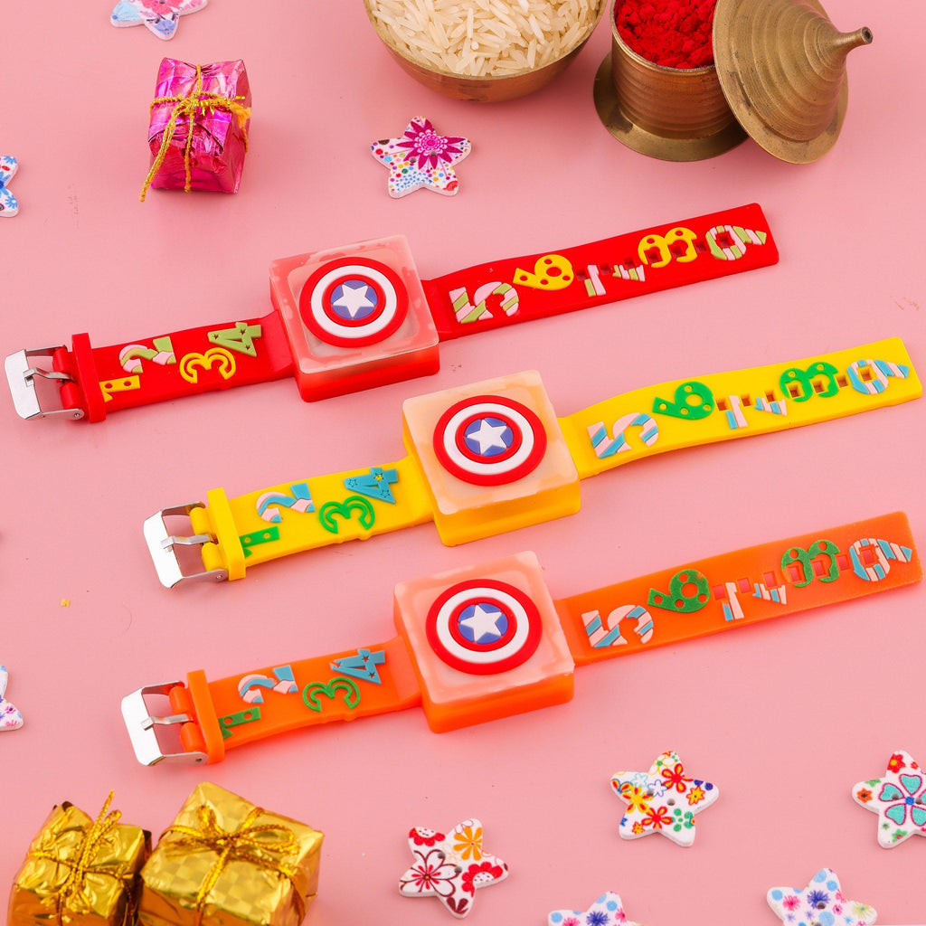 Captain America Band Rakhi zoom