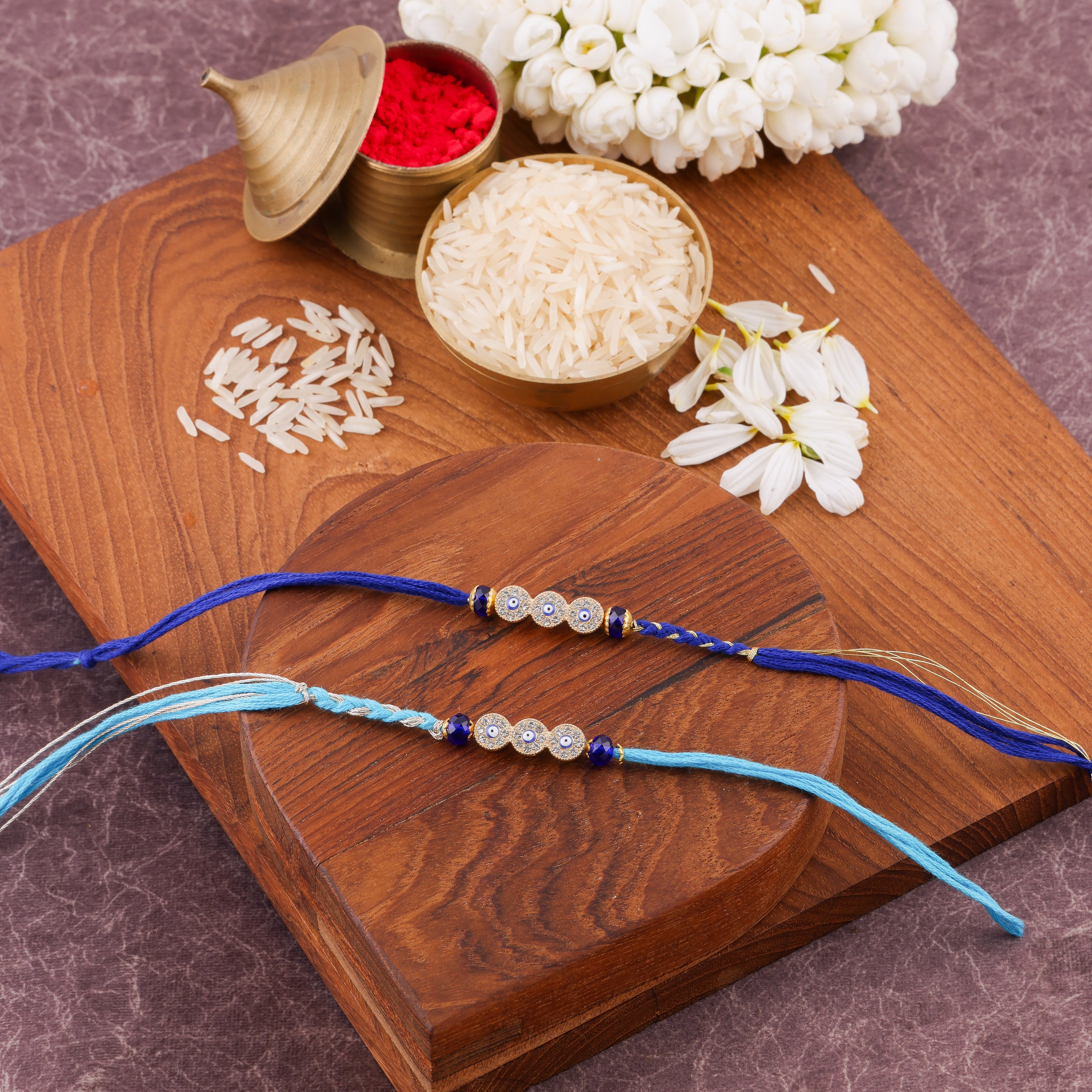 Handmade Evil Eye Combo Rakhi (Pack of 2)