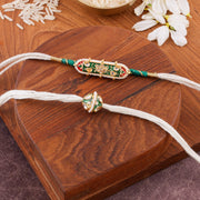 Thumbnail for Meenakari Centrepiece Bhai Bhabhi Rakhi Set zoom