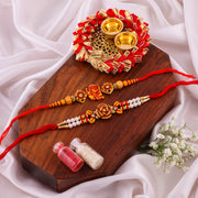 Thumbnail for Wooden Bead Ganesha Rakhi Combo - Pack of 2